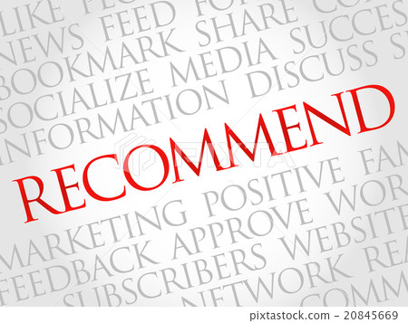 Recommend word cloud - Stock Illustration [20845669] - PIXTA
