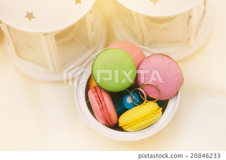 wedding rings on macaroons variety wedding rings on macaroons variety 20846233