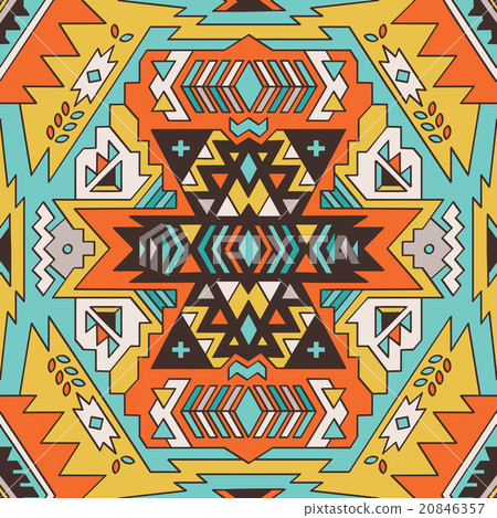 Seamless aztec pattern. Ethnic background 20846357