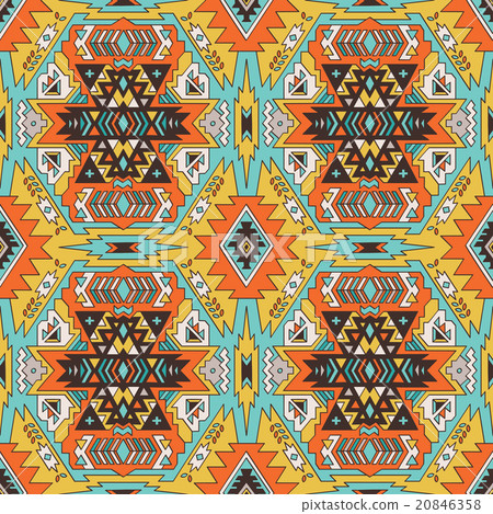 Seamless aztec pattern. Ethnic background 20846358