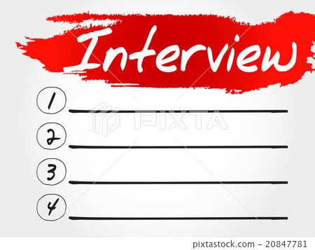 Interview blank list Interview blank list 20847781