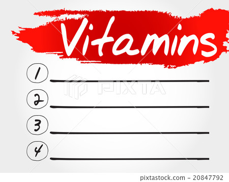 Vitamins blank list 20847792
