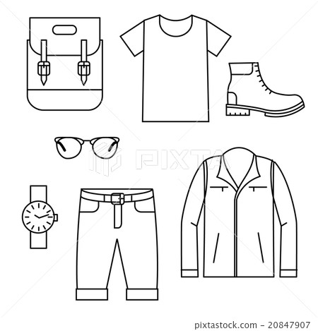 Men's Fashion icons set.  20847907