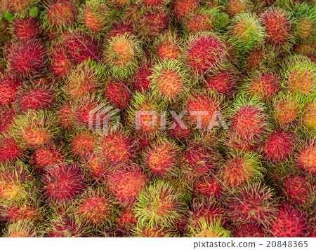 rambutan sweet delicious fruit background. 20848365