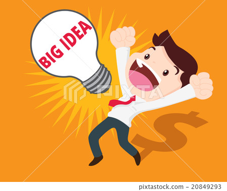 business man get big idea 20849293