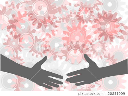 handshake and gears 20851009