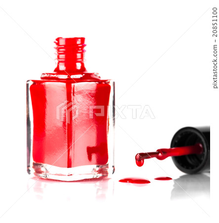 red nail polish closeup 20851100