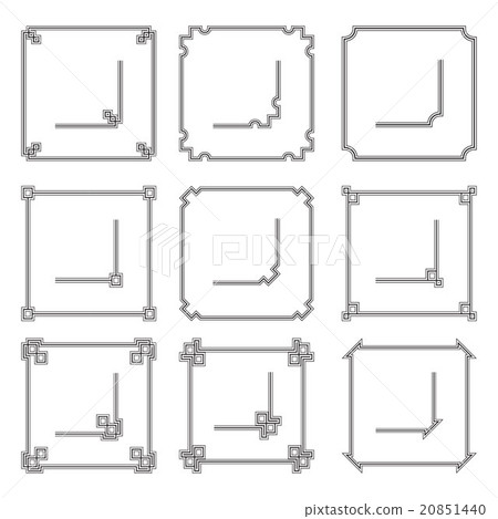 Vector frames borders art deco style Vector frames borders art deco style 20851440
