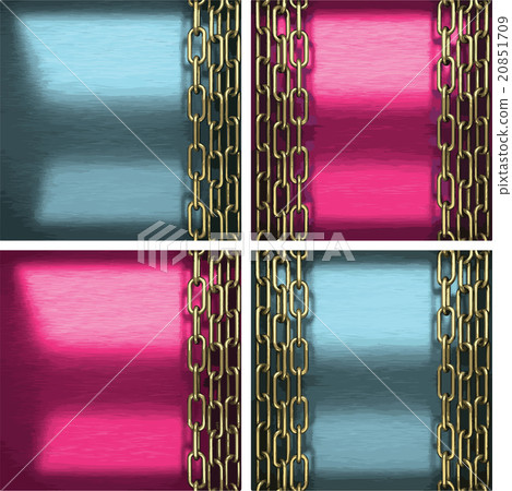 vector metal background set with golden element vector metal background set with golden element 20851709