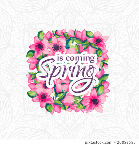 Spring is coming greeting card Spring is coming greeting card 20852553