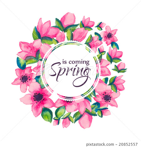 Spring is coming greeting card Spring is coming greeting card 20852557
