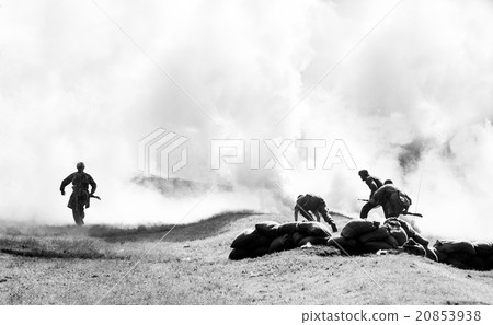 charge of ww2 soldiers 20853938