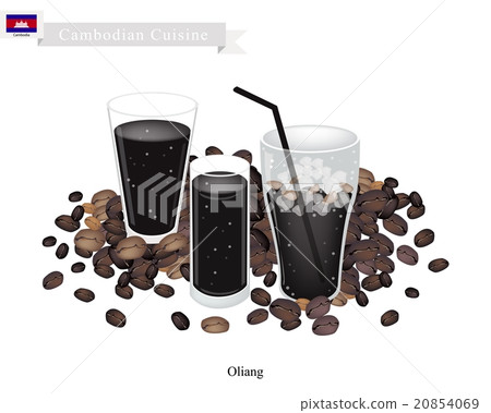 Oliang or Cambodian Black Coffee with Ice 20854069