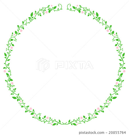 Leaf and flower frame 20855764