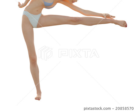 理想的女性腿部部位燙髮3DCG插圖素材 20858570