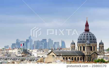 Saint-Augustin Church with La Defense 20860170