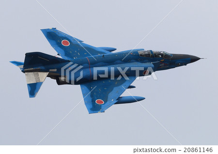 Air Self Defense Force fighter plane takeoff RF-4E offshore camouflage 20861146