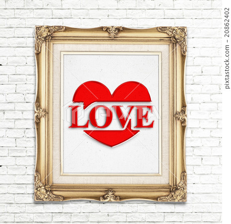 "Love" and heart icon ( Saying love) in vintage "Love" and heart icon ( Saying love) in vintage 20862402