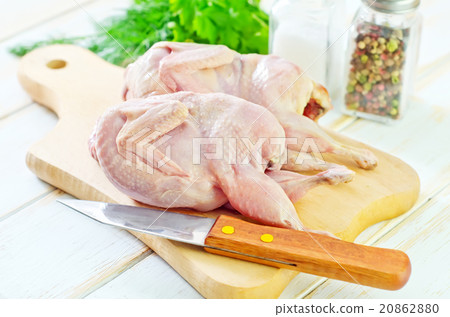 raw quail 20862880