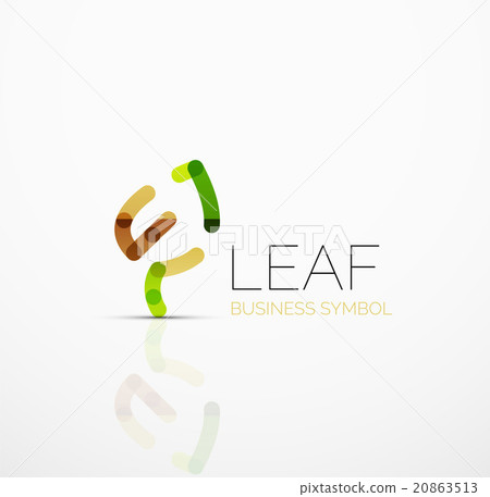 Vector abstract logo idea, eco leaf, nature plant Vector abstract logo idea, eco leaf, nature plant 20863513