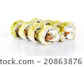 sushi roll on white background 20863876