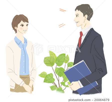 一個男人和他的下屬說話 一個男人和他的下屬說話 20864879