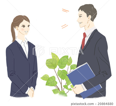 一個男人和他的下屬說話 一個男人和他的下屬說話 20864880