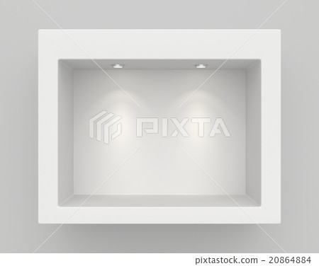 Boutique in the wall with light sources 20864884
