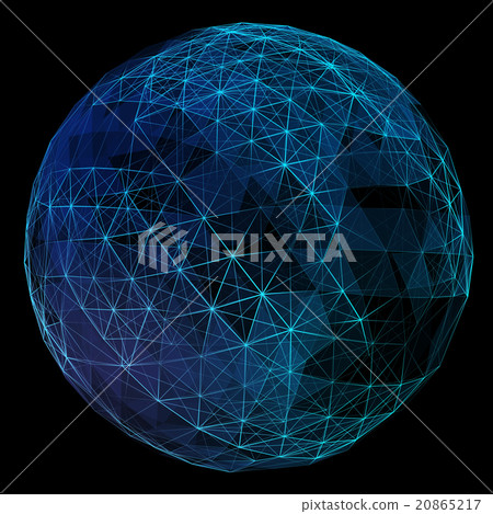 Abstract network globe. 20865217