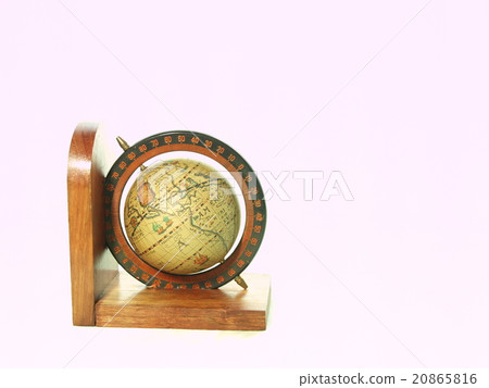 Globe type book end White background sideways Globe type book end White background sideways 20865816