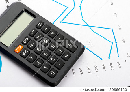 Financial graphs and charts analysis with 20866130