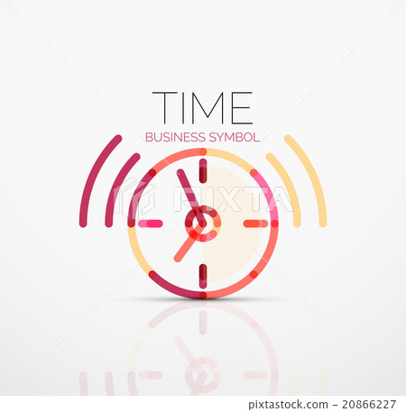 Vector abstract logo idea, time concept or clock Vector abstract logo idea, time concept or clock 20866227
