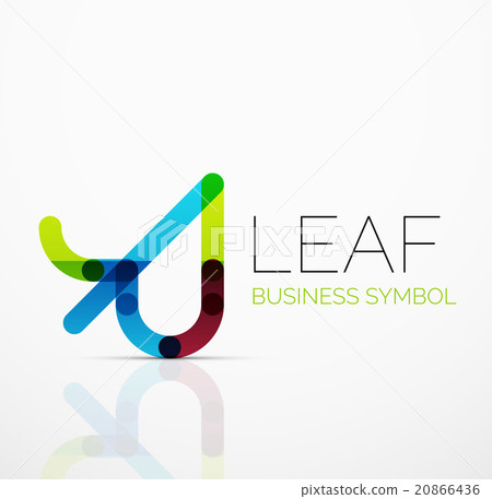 Vector abstract logo idea, eco leaf, nature plant Vector abstract logo idea, eco leaf, nature plant 20866436