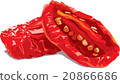 Sun dried plum-like tomato (Marzano) halves  20866686