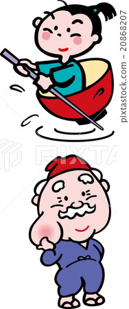 一個單一的矮人gobbly老式故事的插圖 一個單一的矮人gobbly老式故事的插圖 20868207