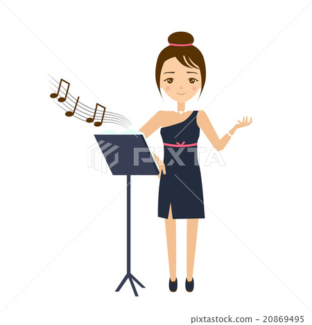 Singer Vector Illustration. 20869495