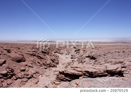 South America Chile Northern Andean Atacama Valley made of dry ground of highland 20870529