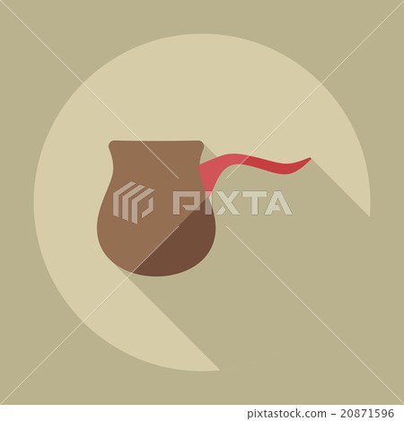 Flat modern design with shadow icons coffee maker 20871596