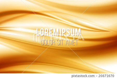 Golden satin, silk, waves. Yellow background Golden satin, silk, waves. Yellow background 20871670