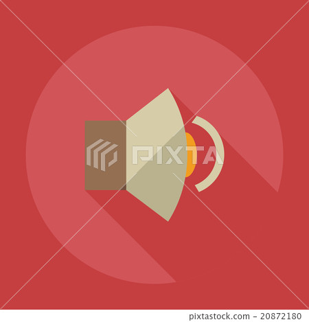 Flat modern design with shadow icons sound Flat modern design with shadow icons sound 20872180