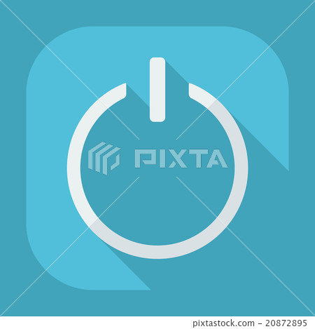 Flat modern design with shadow icon player - Stock Illustration ...