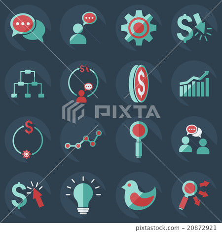 Flat modern design with shadow icons business icon - Stock Illustration ...