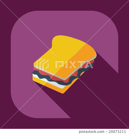 Flat modern design with shadow  Icon school lunch 20873211