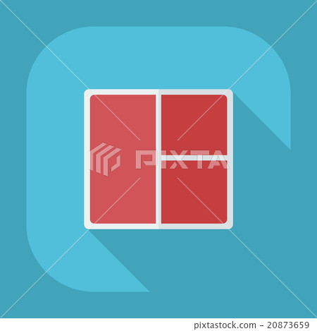 Flat modern design with shadow icons window 20873659