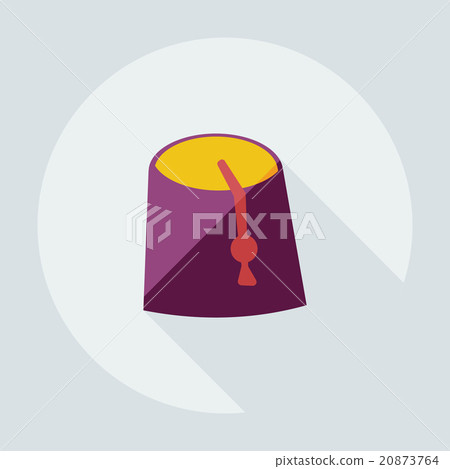 Flat modern design with shadow icons Arabic cap Flat modern design with shadow icons Arabic cap 20873764