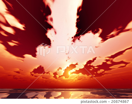 Wind and clouds with the sea 20874867