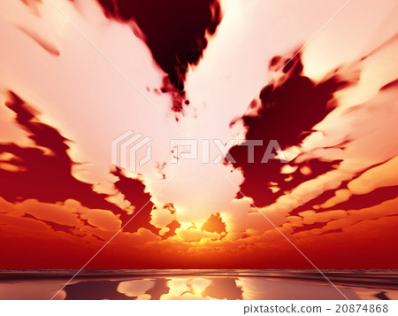 Wind and clouds with the sea 20874868