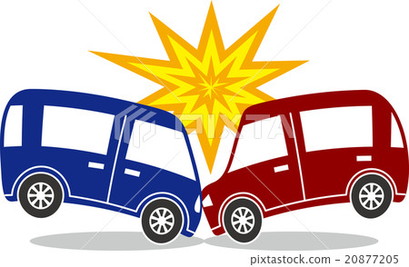 Frontal collision - Stock Illustration [20877205] - PIXTA