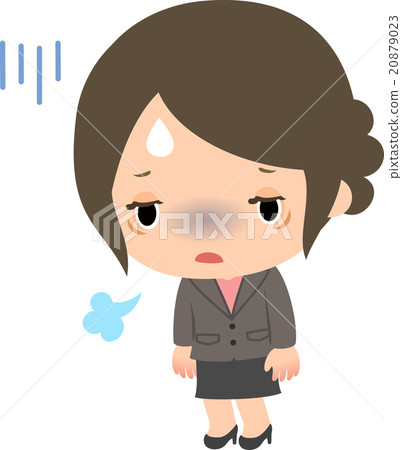 A young woman with a tired expression A young woman with a tired expression 20879023