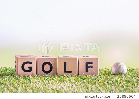 Golf sign with a golf ball 20880604